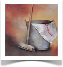 Bucket and broom