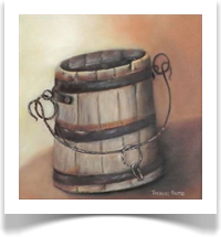 Wooden bucket